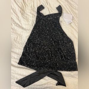 Sequin Halterneck Top